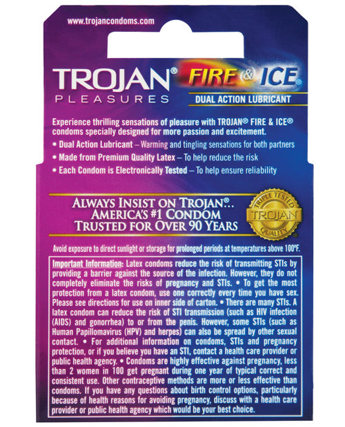
            
                Load image into Gallery viewer, Trojan Fire &amp;amp; Ice Condoms - Box Of 3
            
        