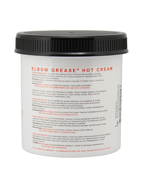 Elbow Grease Hot Cream - 15 Oz Jar