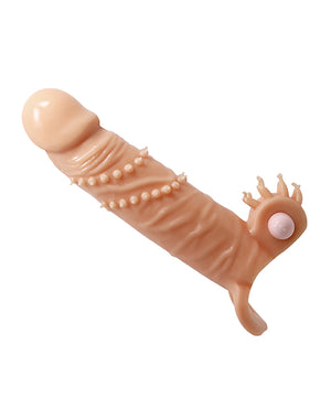 Pretty Love Connor 6.7" Vibrating Penis Sleeve - Ivory