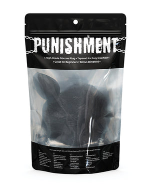 
            
                Load image into Gallery viewer, Punishment Bunny Tail Butt Plug - Black
            
        