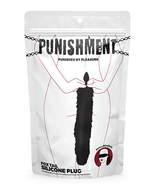 Punishment Fox Tail Plug - Black