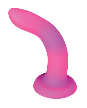 Addiction 8" Rave Glow In The Dark Dong - Pink/purple