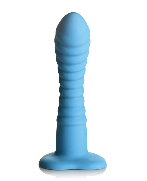 
            
                Load image into Gallery viewer, Curve Toys Simply Sweet 7&amp;quot; Ribbed Silicone Dildo - Blue
            
        