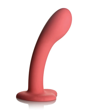 Curve Toys Simply Sweet 7" G Spot Silicone Dildo - Pink