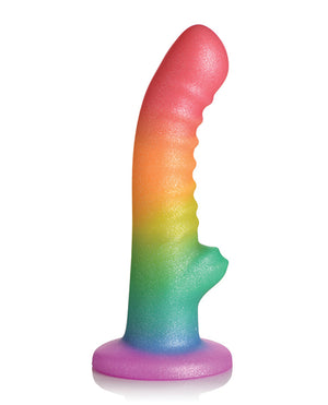 
            
                Load image into Gallery viewer, Curve Toys Simply Sweet 6.5&amp;quot; Ribbed Rainbow Dildo
            
        