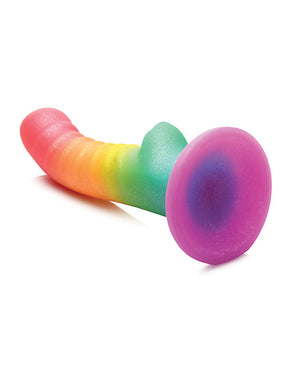 
            
                Load image into Gallery viewer, Curve Toys Simply Sweet 6.5&amp;quot; Ribbed Rainbow Dildo
            
        