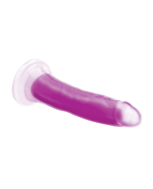 
            
                Load image into Gallery viewer, Curve Toys Lollicock 7&amp;quot; Glow In The Dark Silicone Dildo - Purple
            
        