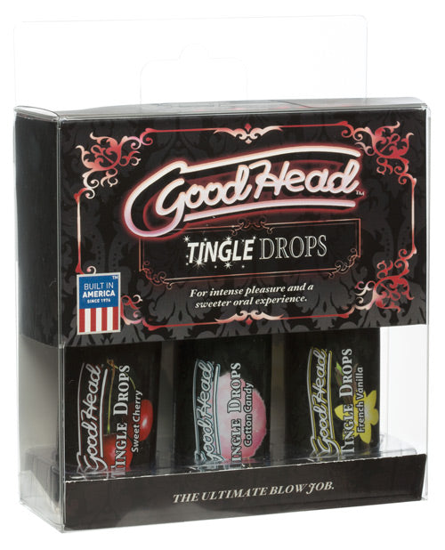 GoodHead Tingle Drops Kit - Sweet Cherry/Cotton Candy/French Vanilla