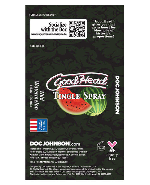 GoodHead Tingle Spray - Wild Watermelon