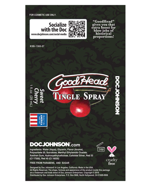 GoodHead Tingle Spray - Sweet Cherry