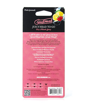 Goodhead Juicy Head Dry Mouth Spray To Go - .30 Oz Pink Lemonade