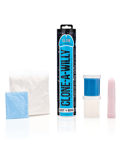 
            
                Load image into Gallery viewer, Clone-a-willy Kit Vibrating Glow In The Dark - Blue
            
        
