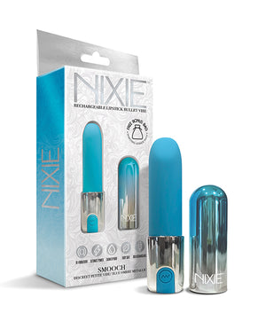 Nixie Smooch Rechargeable Lipstick Vibrator - Blue Ombre