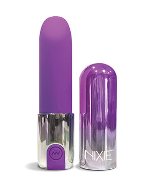 
            
                Load image into Gallery viewer, Nixie Smooch Rechargeable Lipstick Vibrator - Purple Ombre
            
        