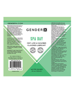 
            
                Load image into Gallery viewer, Gender X Flavored Lube - 4 Oz Spa Day
            
        