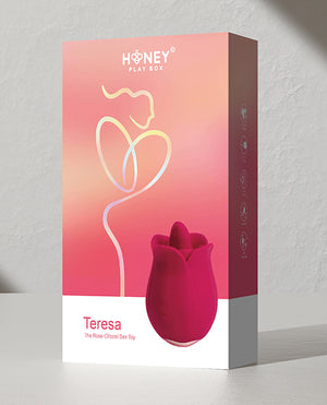 
            
                Load image into Gallery viewer, Teresa The Rose Toy W/ Tongue Vibrator - Red
            
        
