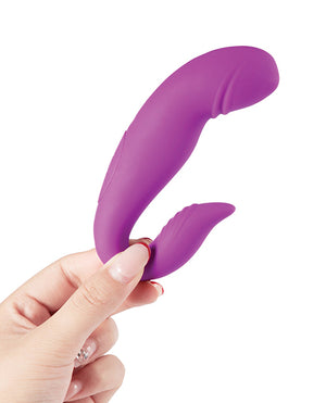 
            
                Load image into Gallery viewer, Dolphin Rolling G Spot Vibrator &amp;amp; Clit Stimulator - Purple
            
        