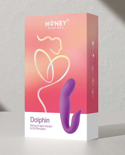 
            
                Load image into Gallery viewer, Dolphin Rolling G Spot Vibrator &amp;amp; Clit Stimulator - Purple
            
        