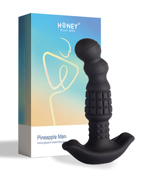 Pineapple Man Vibrating Prostate Massager - Black