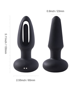 
            
                Load image into Gallery viewer, Snuggy Flapping Anal Plug Vibrator- Black
            
        