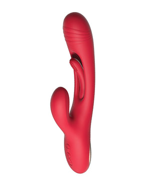 Bora-Rabbit Tapping G-spot Vibrator - Red