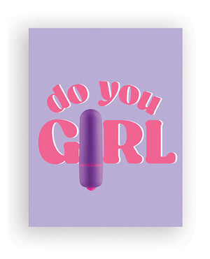 
            
                Load image into Gallery viewer, Do You Girl Naughty Greeting Card w/Rock Candy Vibrator &amp;amp; Fresh Vibes Towelettes
            
        