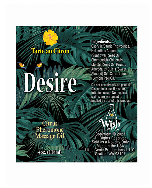 
            
                Load image into Gallery viewer, Desire Pheromone Massage Oil - 4 Oz Citrus
            
        