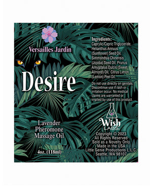
            
                Load image into Gallery viewer, Desire Pheromone Massage Oil - 4 oz Lavender
            
        