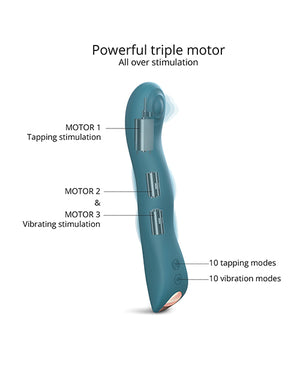 
            
                Load image into Gallery viewer, Love To Love Swap Tapping Vibrator - Teal Me
            
        