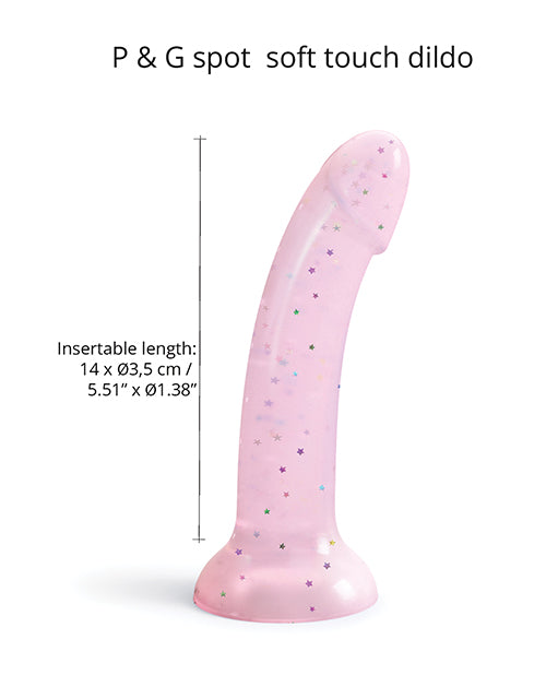 Love to Love Curved Suction Cup Dildolls Starlight - Pink