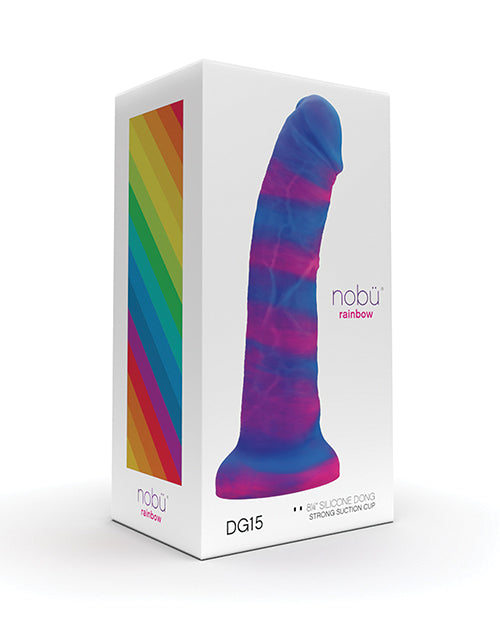 
            
                Load image into Gallery viewer, Nobu Rainbow 8&amp;quot; Dildo W/suction Cup - Cosmic
            
        