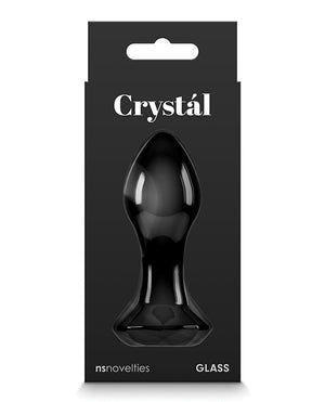 Crystal Gem Butt Plug - Black