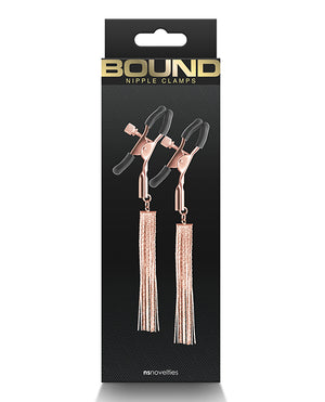 Bound D2 Nipple Clamps - Rose Gold