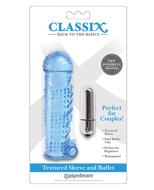Classix Textured Sleeve & Bullet - Blue