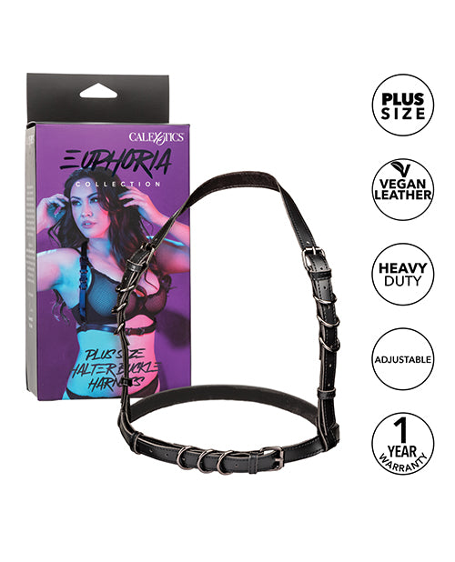 Euphoria Collection Plus Size Halter Buckle Harness
