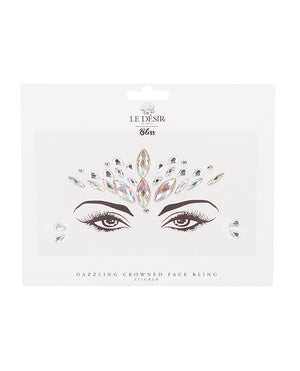 Shots Bliss Dazzling Crowned Face Bling Sticker O/S