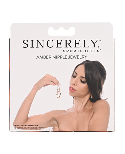 
            
                Load image into Gallery viewer, Sincerely Amber Nipple Jewelry
            
        