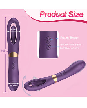Lisa Flicking G-spot Vibrator - Purple