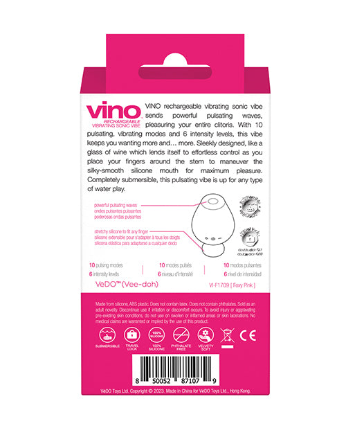 
            
                Load image into Gallery viewer, Vedo Vino Rechargeable Sonic Vibe - Pink
            
        