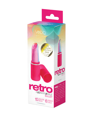 VeDO Retro Rechargeable Bullet Lip Stick Vibe - Pink