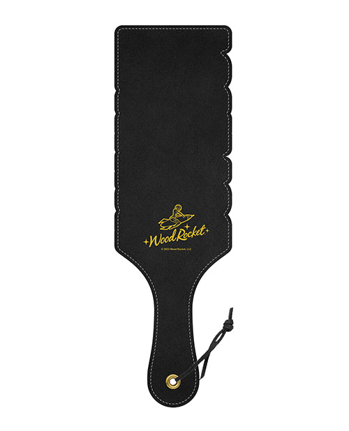
            
                Load image into Gallery viewer, Wood Rocket Fuck You Paddle - Black/gold
            
        
