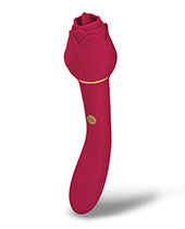 
            
                Load image into Gallery viewer, Secret Kisses Lingo Dual Ended Rose Bud W/clitoral Flickering &amp;amp; Internal Massage - Red
            
        