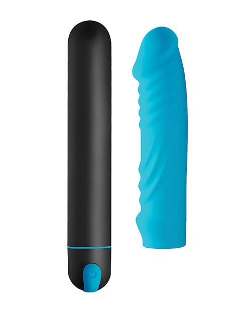 
            
                Load image into Gallery viewer, Bang! Xl Bullet &amp;amp; Ribbed Silicone Sleeve - Blue
            
        
