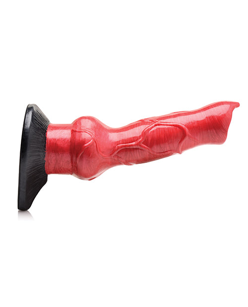 Creature Cocks Hell-Hound Canine Penis Silicone Dildo - Red/Black