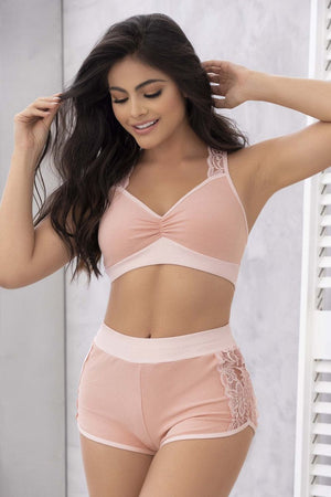 Two Piece Pajama Set. Top and Shorts