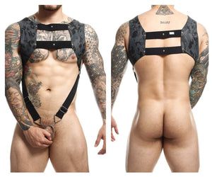
            
                Load image into Gallery viewer, DNGEON Croptop Cockring Harness
            
        