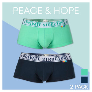 
            
                Load image into Gallery viewer, Pride 2PK Mid Waist Trunks
            
        