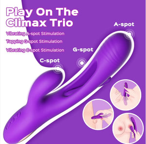 
            
                Load and play video in Gallery viewer, Bora G-spot Tapping Rabbit Vibrator - Purple
            
        