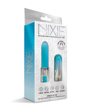 Nixie Smooch Rechargeable Lipstick Vibrator - Blue Ombre