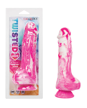 Twisted Love Twisted Silicone Dong - Pink